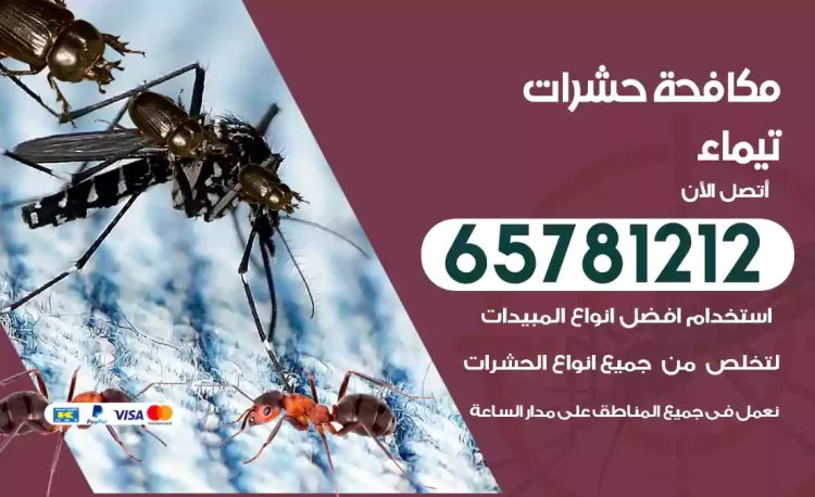 مكافحة حشرات تيماء